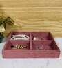Pink Small 4 Grids Jewellery Tray