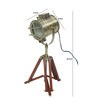 Small Brass Tripod Brass Metal Shade Table Lamp With Brown Base