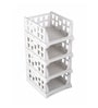 White Small Cloth Rack Shirt Stracker Organizer