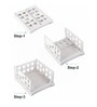 White Small Cloth Rack Shirt Stracker Organizer