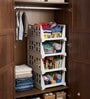 White Small Cloth Rack Shirt Stracker Organizer