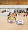 Round Silver 250 ML Stainless Steel  Lunch Box