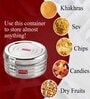 Round Silver 250 ML Stainless Steel  Lunch Box