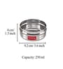 Round Silver 250 ML Stainless Steel  Lunch Box