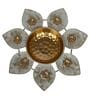 White & Gold Small Flower Urli