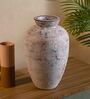 (1Pc) Pink & Grey Terracotta Decorative Vase For Home Decor