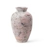 (1Pc) Pink & Grey Terracotta Decorative Vase For Home Decor