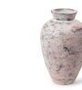 (1Pc) Pink & Grey Terracotta Decorative Vase For Home Decor