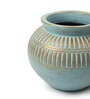 (1Pc) Blue Terracotta Vase For Table Decor