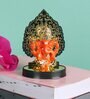Small Ganapati Orange Polyresin Idol