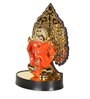 Small Ganapati Orange Polyresin Idol