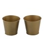 Small Gold Iron (Set of 2) Desk Pot