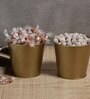 Small Gold Iron (Set of 2) Desk Pot