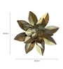 Small Gold Star Flower Gold Metal Wall Art