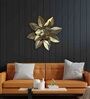 Small Gold Star Flower Gold Metal Wall Art