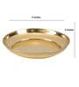 Small Golden Brass Pooja Thali Set of 4