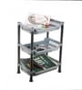 Grey Small Kitchen Rack 3 Layer