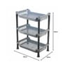Grey Small Kitchen Rack 3 Layer