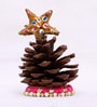 Small Pincone Stand With Star