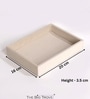 Cream Small Plain Jewellery Tray