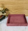 Pink Small Plain Jewellery Tray