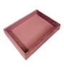 Pink Small Plain Jewellery Tray