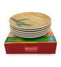 Small Plate Set    Bamboo 7.25  , Stain Free, Glazed Finish, Pure Melamine ,6 Nos.