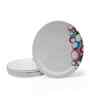 Small Plate Set   Bubble Fringe 7.5  , Stain Free, Glazed Finish, Pure Melamine ,6 nos.