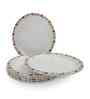 Small Plate Set   Garden Flower  7.5  , Stain Free, Glazed Finish, Pure Melamine ,6 Nos.