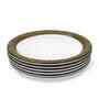 Small Plate Set   Golden Rado  7.5  , Stain Free, Glazed Finish, Pure Melamine ,6 nos.