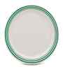 Small Plate Set   Green Lines 7.5  , Stain Free, Glazed Finish, Pure Melamine ,6 nos.