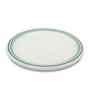 Small Plate Set   Green Lines 7.5  , Stain Free, Glazed Finish, Pure Melamine ,6 nos.