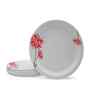 Small Plate Set   Orchid Blossom 7.5  , Stain Free, Glazed Finish, Pure Melamine ,6 nos.