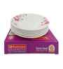 Small Plate Set   Pink Aura 7.5  , Stain Free, Glazed Finish, Pure Melamine ,6 Nos.