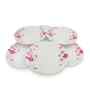 Small Plate Set   Pink Aura 7.5  , Stain Free, Glazed Finish, Pure Melamine ,6 Nos.