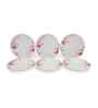 Small Plate Set   Pink Aura 7.5  , Stain Free, Glazed Finish, Pure Melamine ,6 Nos.