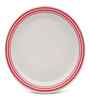 Small Plate Set   Red Lines 7.5  , Stain Free, Glazed Finish, Pure Melamine ,6 nos.