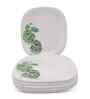 Small Plate Set   Swiss Leave 7.5  , Stain Free, Glazed Finish, Pure Melamine ,6 nos.