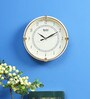 Cream Plastic Contemporary Wall Clock