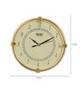 Cream Plastic Contemporary Wall Clock