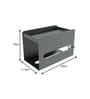 Grey Carbon Steel SmallTissue Box Holder