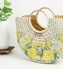 Small Tote Bag | Straw Bag | Basket Bag | Beach Bags for Women | Boho Bag | Women Handbag | Half Moon Bag (Mediun: 32x11x27 cm)