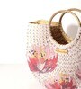 Small Tote Bag | Straw Bag | Basket Bag | Beach Bags for Women | Boho Bag | Women Handbag | Half Moon Bag (Design 02)
