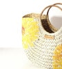 Small Tote Bag | Straw Bag | Basket Bag | Beach Bags for Women | Boho Bag | Women Handbag | Half Moon Bag (Design 04)