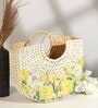 Small Tote Bag | Straw Bag | Basket Bag | Beach Bags for Women | Boho Bag | Women Handbag | Half Moon Bag (Mediun: 32x11x27 cm)