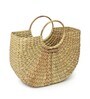 Small Tote Bag | Straw Bag | Basket Bag | Beach Bags for Women | Boho Bag | Women Handbag | Half Moon Bag (Design 01)