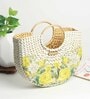 Small Tote Bag | Straw Bag | Basket Bag | Beach Bags for Women | Boho Bag | Women Handbag | Half Moon Bag (Mediun: 32x11x27 cm)