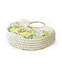 Small Tote Bag | Straw Bag | Basket Bag | Beach Bags for Women | Boho Bag | Women Handbag | Half Moon Bag (Mediun: 32x11x27 cm)