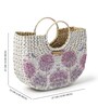Small Tote Bag | Straw Bags | Basket Bag | Bamboo Tote | Beach Bags for Women | White Handbag (Design 02)