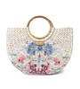 Small Tote Bags | Straw Basket Bag | Beach Bags for Women | Women Handbag | Half Moon Bag (Design 03)
